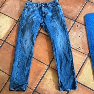 Classic Blue Denim Straight-Leg Jeans